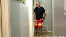 oh man, sarah lace is ridin that dildo solo while stepdad spies from under the bed... so hot!