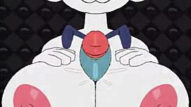 wanna see female cinderace's big tits bounce during that titty fuck game bang?