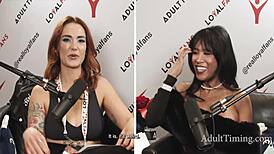 i had the best podcast ever with super hot ember snow cory chase romi rain lexi luna siri dahl it was insane