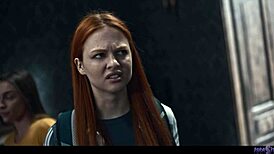 Josephine Jackson's big tits drip with slime in solo pussy masturbation frenzy