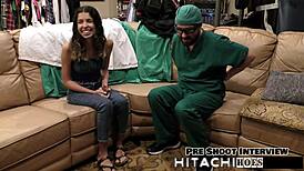 hey, aria nicole's hitting those hitachi orgasms in session four with doc tampa!
