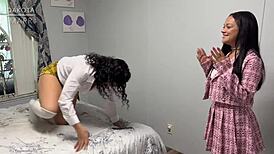 Daddy's Twin Sorority Stepsisters Kiki Cali Dakota Marr Fist Anal Gape Pussies Wide