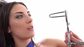 lesbian peaches stretch gaping anals with wild fisting and rimjobs