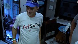 huge balls swinger wife naughty j moon gets kinky group fucked doggystyle licked and squirted on by big balls chris in fetswing diaries s6e4 reality massage