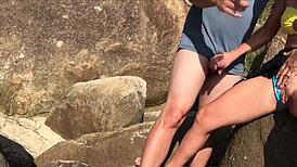 Outraged Passersby Watch Her Suck Cock Begging for Public Ass Fuck Outdoor