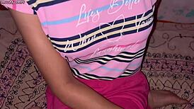 Desi indian ex wife horny wet pussy ride on bed with nipples exposed