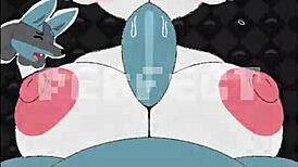 wanna see female cinderace's big tits bounce during that titty fuck game bang?