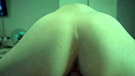 sloppy blowjob into cowgirl ride & deep creampie prone bone!!