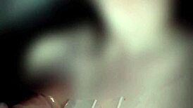 chubby latina housewife flashes wet tits for boss's humiliating face fuck