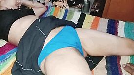 hey, my cute girlfriend called me over alone to her bedroom for some hot hindi fucking