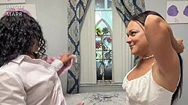 Daddy's Twin Sorority Stepsisters Kiki Cali Dakota Marr Fist Anal Gape Pussies Wide