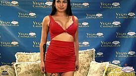 Dakota Quinn Squirts Hard In Bound POV Dildo Masturbation And Doggy Sessions