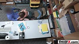 This cute teen thief gets banged so good and hard