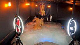 Sheena Ryder strips rides curvy big tits deepthroat screaming jacuzzi pool bath creampie