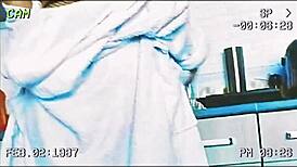 housewife bends over in stockings for pov handjob and hardcore fucking