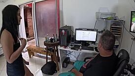 giovana carolina films first time wet pussy shave in brazilian shower