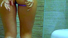 uhh college sluts get so sensual n wet in steamy shower play