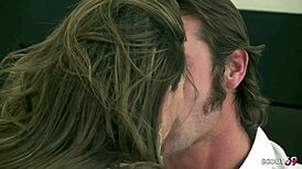 sexy teen couple's romantic ride turns rough with boyfriend's big cock pounding