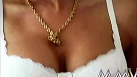 retro blonde's big ass takes monster cock to facial explosion