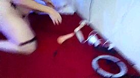 that naughty latina milf couldn't wait for my huge cock pounding