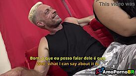 why is my wife acting weird around her big cock father-in-law at home?