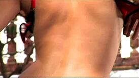 pretty exotic babe rides muscular black guy's big cock then takes it deep in her tight ass from behind