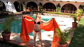 pretty exotic babe rides muscular black guy's big cock then takes it deep in her tight ass from behind