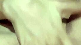 horny teen babe fingers wet pussy solo masturbation