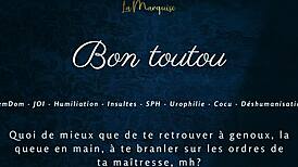 bon toutou ready for your french joi femdom cuckold humiliation?