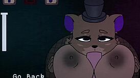 five nights at fuzzboobs freddy's furry boob tease game