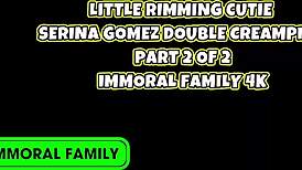 Naughty serina fucks rides sucks her stepdad's monster cock hard