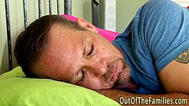 horny stepdaugter gets jizzed all over her face umm yeah!!