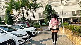 Grateful stepdaughter sucks daddy's big cock then rides him cowgirl style