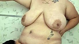 Shower drips as couple savors wet licks and throbbing oral foreplay bliss