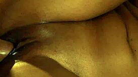 Hot tattooed brunette babe deepthroats licks tits then gets sideways pussy fucked at massage parlor