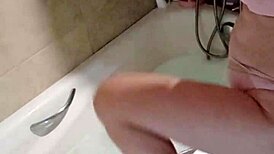 Caught my busty latina suegra naked fucked her juicy pussy while novia away