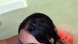 colombian pornstar enjoys romantic jacuzzi sex with cumshot on her pretty face