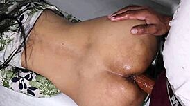 small stepsis moans as big black cock stepbro stretches her first time pussy deep