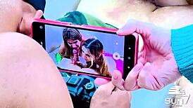 These sluts crave monster cock anal threesome backstage with frotinha samantha and lary!