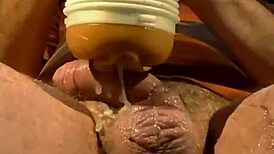 Daddy Pounds Fleshlight Tight in Truck with Moaning Dirty Talk and Massive Cumshot Close-Up