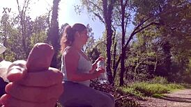 Hey exhibitionist, wanna seduce this milf for park suck and face sperm?