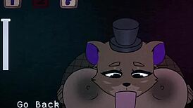 five nights at fuzzboobs freddy's furry boob tease game