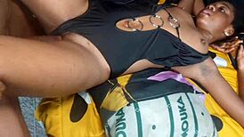 me and my friend took turns pounding her tight juicy wet pussy deepthroat rough creampie screaming