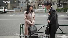 Japanese Prostitute Masturbates Then Takes Creampie from Colleague