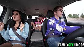 stepbro's big cock bangs amber summer in changing room?