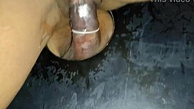 Gloryhole black cock suck turns into anal slut frenzy!