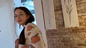 Stepsister's virginity lost as condom breaks in tight pussy creampie