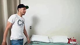 Friend's huge cock invites me for netflix while pounding me hard