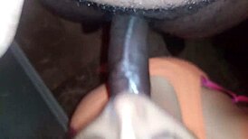 spanish babe deepthroats cock nasty then swallows every drop of cum