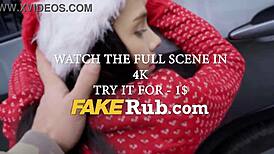 i dress as sexy santa teen for cash public outdoor fuck delivery